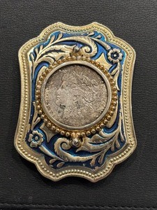 1921 Morgan Dollar in a Belt Buckle