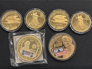 Gold Plated Jumbo Medallions