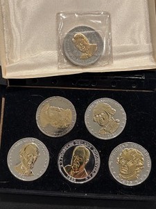 Presidential Medallions Gold and Silver Layered