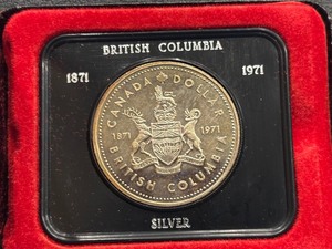1971 Canada Silver Dollar British Columbia