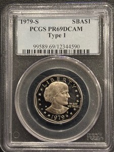 1979-S Susan B. Anthony Dollar Proof PCGS PR69 Deep Cameo