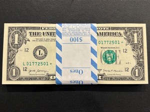 100 $1 Dollar Star Notes Uncirculated Consecutive