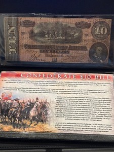 Confederate $10 Dollar Bill