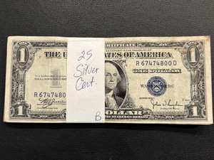 25 $1 Dollar Silver Certificates