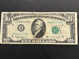 1950 D $10 Dollar Federal Reserve Note