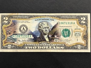 2003 A $2 Dollar Bill Glacier National Park