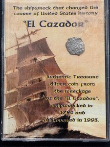 Authentic Silver Coin from El Cazador Shipwreck