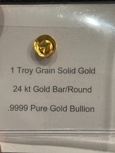 1 Grain .999 Fine Gold Round