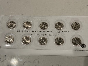 2012 America the Beautiful Quarter Set