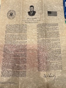 John F. Kennedys Inaugural Address 1961 Reproduction