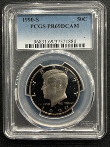 1990-S Kennedy Half Dollar Proof PCGS PR69 Deep Cameo