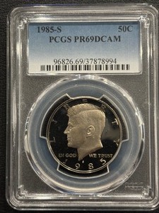 1985-S Kennedy Half Dollar Proof PCGS PR69 Deep Cameo