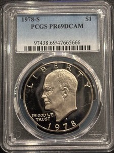 1978-S Eisenhower Dollar Proof PCGS PR69 Deep Cameo