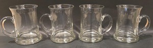 lot 72 image: Set of Four Glass Beer Mugs