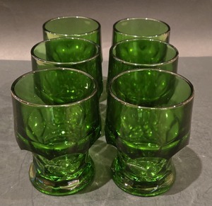 lot 89 image: Wintergreen Vintage Tumblers Water Goblets Drinking Glasses Set of 6