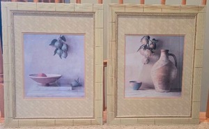 lot 27 image: Pair of Pottery & Pears Still Life Prints