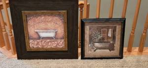 lot 35 image: Two Framed Bathtub Prints