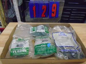 Taco flanges. Assorted sizes. As shown.