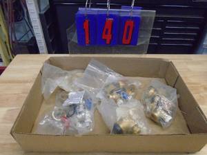 Flat of brass valves. As shown.