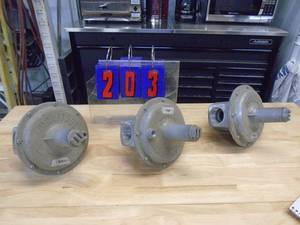 Qty of 3 large gas regulators. As shown.