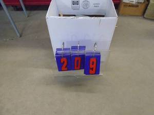 Box of pipe straps. As shown.