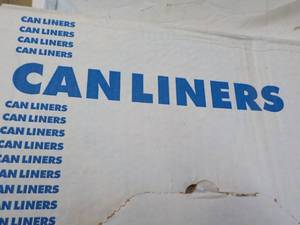Case of 250 Clear Can Liners - 33 g...