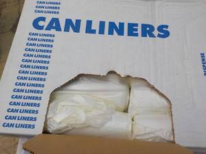 Case of 250 Clear Can Liners - 33 g...