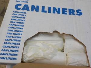 Case of 250 Clear Can Liners - 33 g...