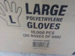 Case of 10,000 size Large Polyethyl...