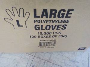 Case of 10,000 size Large Polyethyl...