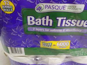 24 ct Jumbo Rolls Pasque 2 Ply Bath...