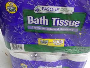 24 ct Jumbo Rolls Pasque 2 Ply Bath...