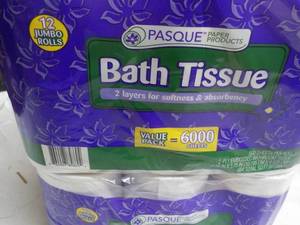 24 ct Jumbo Rolls Pasque 2 Ply Bath...