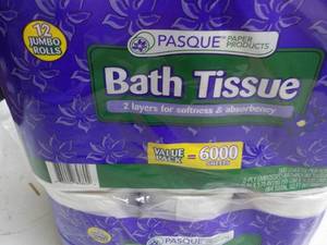 24 ct Jumbo Rolls Pasque 2 Ply Bath...