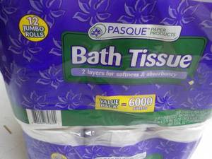 24 ct Jumbo Rolls Pasque 2 Ply Bath...