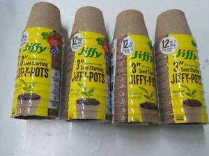 48 ct 3 Jiffy Seed Starting Pots...