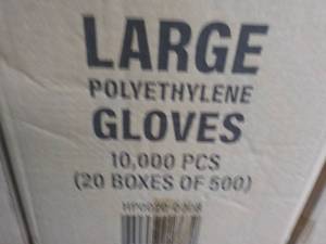 Case of 10,000 size Large Polyethyl...