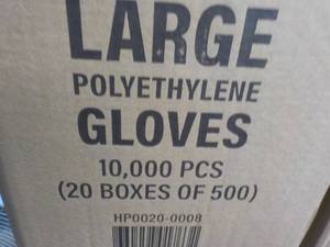 Case of 10,000 size Large Polyethyl...