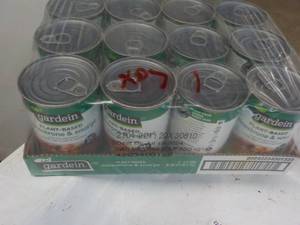 12 cans Gardein Minestrone and Saus...