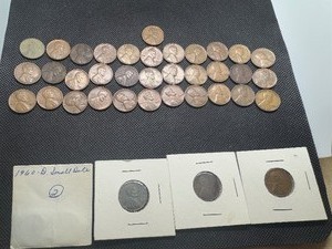 1960 D Over D error  additional wheat cents, D over D VF Condition