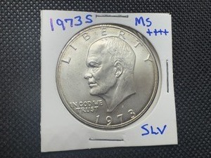 1973S Uncirculated 40% Ike Dollar, Near Perfect BU