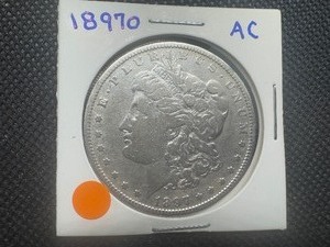 1897O Morgan Dollar, Intact Rims, Typical Circulated Condition