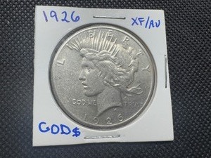 1926 Peace Dollar, Nice XFAU Condition