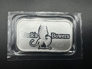 2023 Stacks and Bowers 1 oz Silver Bar