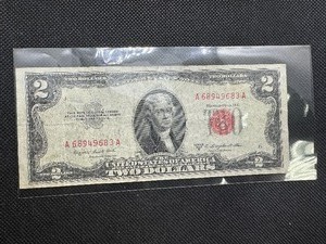 1953 Red Seal $2 Bill