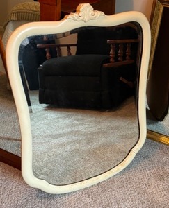 Vintage Painted Wooden Mirror