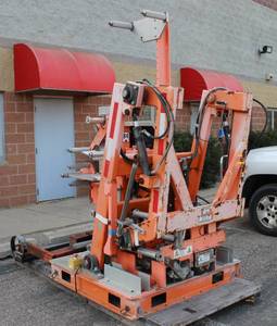 Zeus Bobcat Implement For Applying Pavement Tape, Comes With Controls
