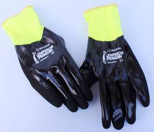 Majestic 3398 DNY, Emperor Penguin Insulated Waterproof High Visibility Winter Gloves, Lot Of 6 Pairs, Size XL