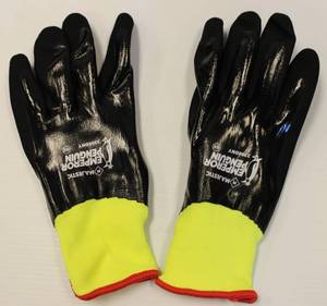 Majestic # 3398 DNY Hi Viz Winter Water Proof Gloves Size XXL, Lot Of 6 Pairs