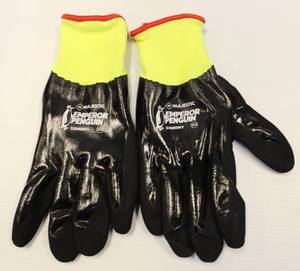 Majestic # 3398 DNY Hi Viz Winter Water Proof Gloves Size XXL, Lot Of 6 Pairs